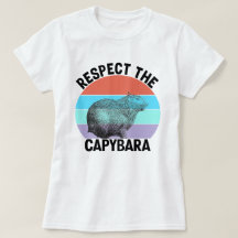Respetar La Capybara Roedor Divertido Capybara