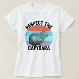 Camiseta Respetar La Capybara Roedor Divertido Capybara