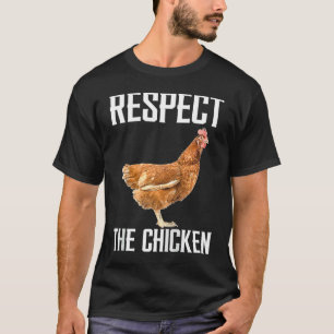 Camiseta Respetar La Granja Avícola Para Pollo Raglan