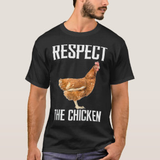 Camiseta Respetar La Granja Avícola Para Pollo Raglan