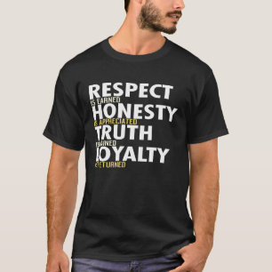 CAMISETA RESPETAR LA HONESTIDAD DE LA VERDAD