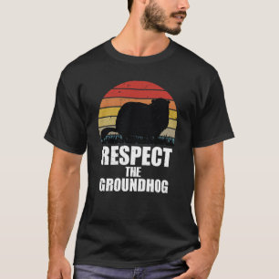 Camiseta Respetar la marmota – Diseño divertido del día de