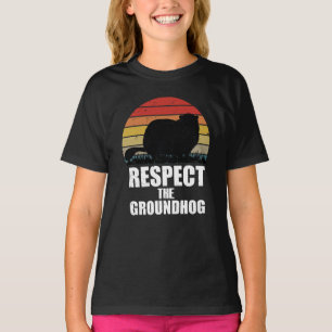 Camiseta Respetar la marmota – Diseño divertido del día de