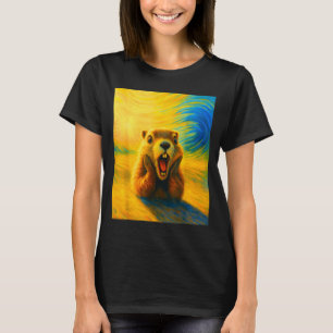 Camiseta Respetar la marmota divertida marmota linda niños