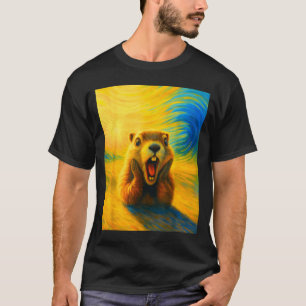 Camiseta Respetar la marmota divertida marmota linda niños