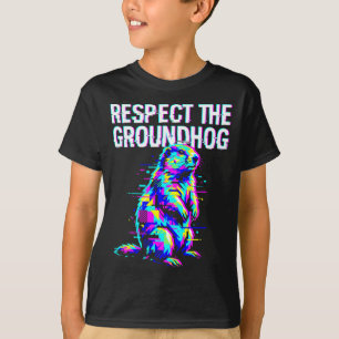 Camiseta Respetar La Marmota Divertido Día De La Marmota Re
