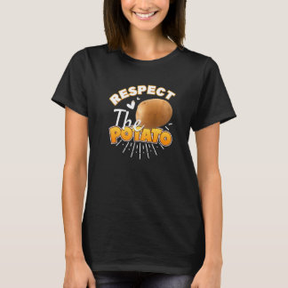 Camiseta Respetar La Patata Verdura De Raíz Papas Juego De