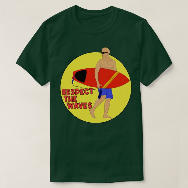 Camiseta Respetar Las Ondas (Diseño del anverso)