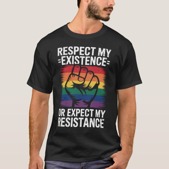 Camiseta Respetar Mi Existencia O Esperar Mi Resistencia LG (Anverso)