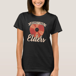 Camiseta Respetar tu registro de vinília de coleccionista d