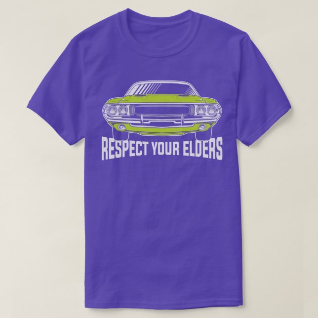 Camiseta Respetar tus citas divertidas de los mayores retro (Diseño del anverso)