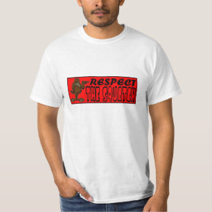 Camiseta ¡RESPETE EL SQUATCH! Parezca un FAVORABLE en Bob