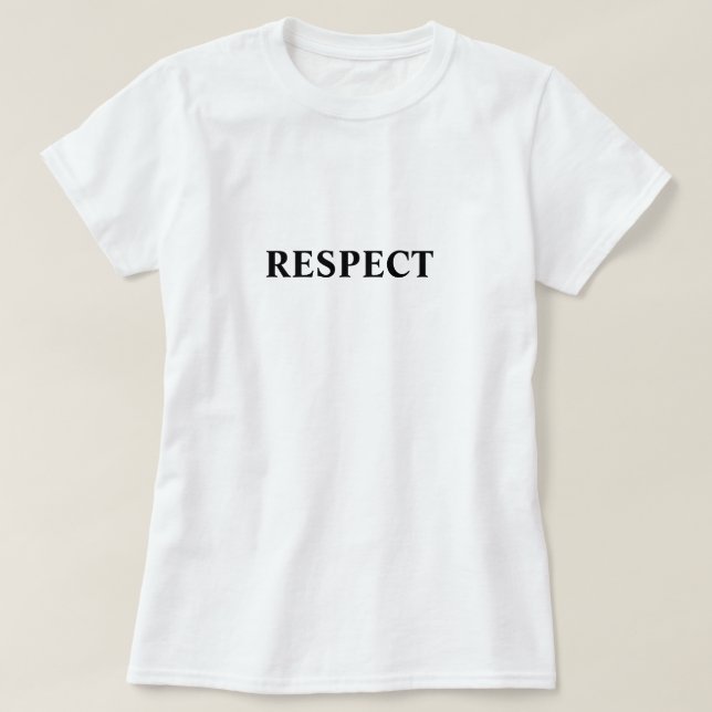 CAMISETA RESPETO (Diseño del anverso)