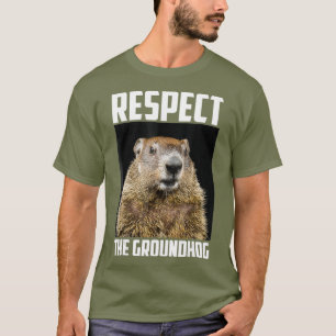 Camiseta Respeto A Groundhog Woodchuck Foto Ground-Hog