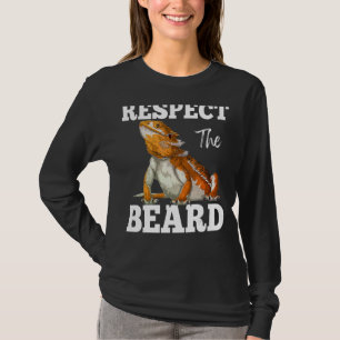 Camiseta Respeto A La Barba Cute De La Barba Dragon Lizard 