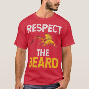Camiseta Respeto a la barba Graciosa barba Reptile Liz