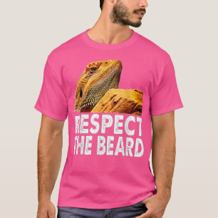 Camiseta Respeto A La Barba Gracioso Dragon Lizard Owne