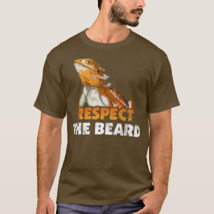 Camiseta Respeto A La Beard Tee Graciosa Bearded Dragon Pre