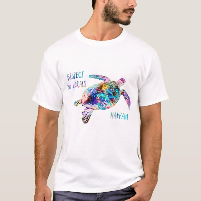 Camiseta Respeto a la cita de la tortuga marina local (Anverso)