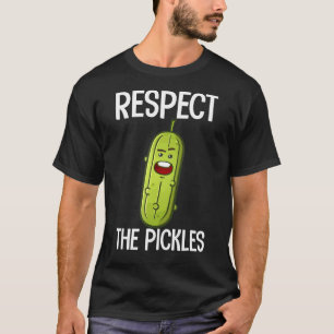Camiseta Respeto A La Comida Vegan De Pickles Dill Cucumber