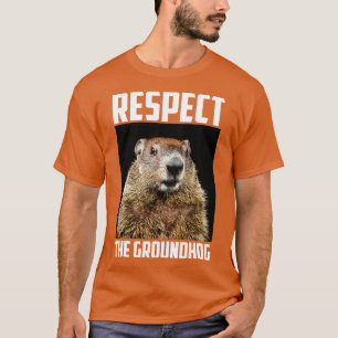 Camiseta Respeto A La Foto Groundhog Woodchuck Ground-Hog D