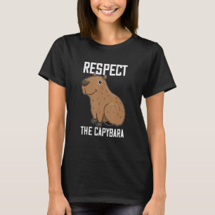 Camiseta Respeto A La Graciosa Fotografía De Capibara En R