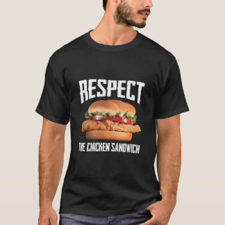 Camiseta Respeto a la hambruna divertida de pollo