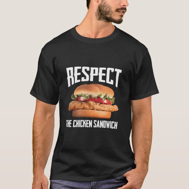 Camiseta Respeto a la hambruna divertida de pollo (Anverso)