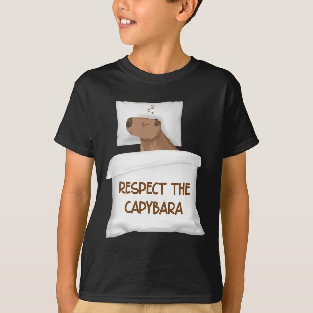 Camiseta Respeto a la huida oficial del Capybara (Anverso)