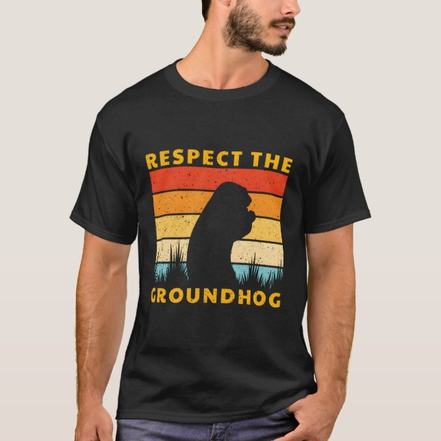 Camiseta Respeto A La Meteorología De La Madera Divertida D (Anverso)