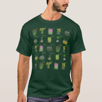 Camiseta Respeto a las plantas indígenas en añil