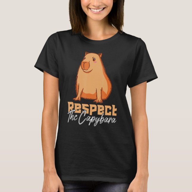 Camiseta Respeto A Los Capibara Que Son Propietarios De Cap (Anverso)