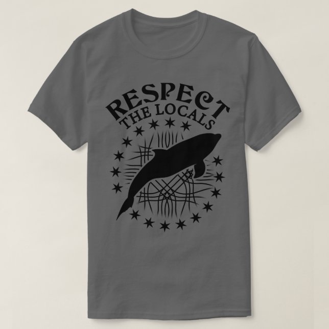 Camiseta Respeto A Los Delfines Locales (Diseño del anverso)