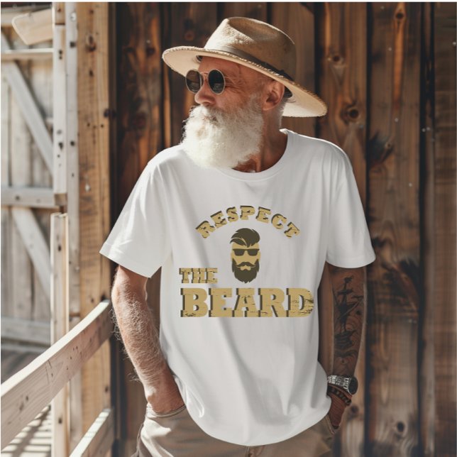 Camiseta Respeto a los graciosos dichos barbudos de barba (Subido por el creador)