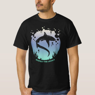 Camiseta Respeto a los lugareños - Conciencia del tiburón