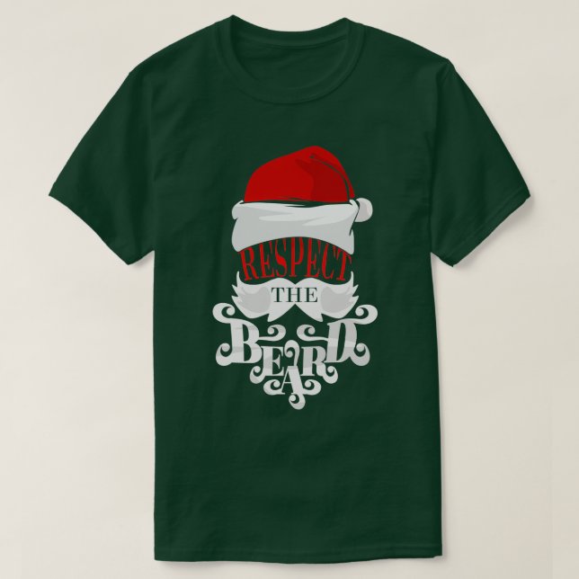 Camiseta Respeto a los Navidades barba que salvaré cuando S (Diseño del anverso)