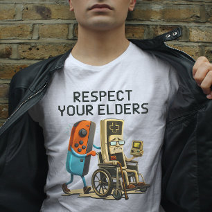 Camiseta Respeto a tus mayores Control de juegos retro dive