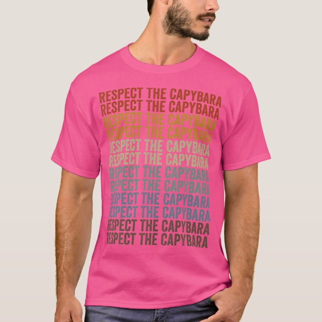 Camiseta Respeto Al Capibara (Anverso)