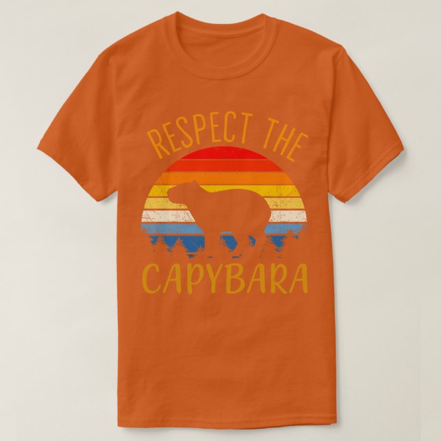 Camiseta Respeto Al Capibara Animal Gracioso Capibara Amant (Diseño del anverso)