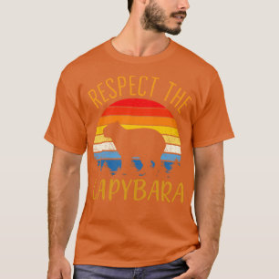 Camiseta Respeto Al Capibara Animal Gracioso Capibara Amant