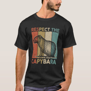 Camiseta Respeto Al Capibara Animal Gracioso Capibara Amant