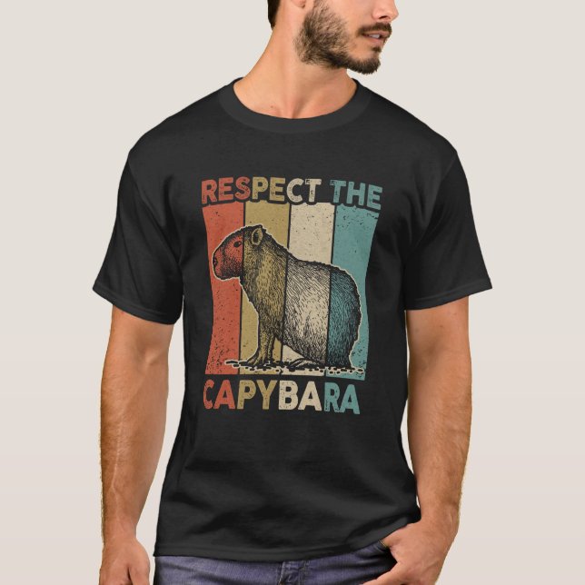Camiseta Respeto Al Capibara Animal Gracioso Capibara Amant (Anverso)