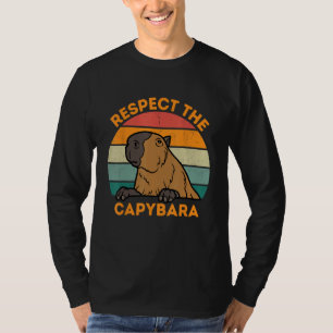 Camiseta Respeto Al Capibara Animal Gracioso Rodent Capybar