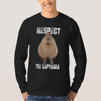 Camiseta Respeto Al Capibara Animal Lover Curioso Capibara