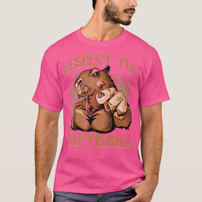 Camiseta Respeto Al Capibara Rodent (Anverso)