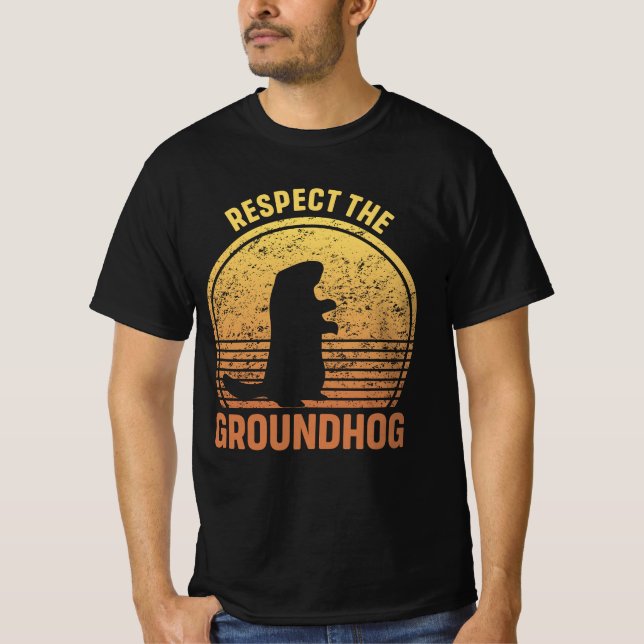 Camiseta Respeto al Día de la Graciosidad en Groundhog (Anverso)