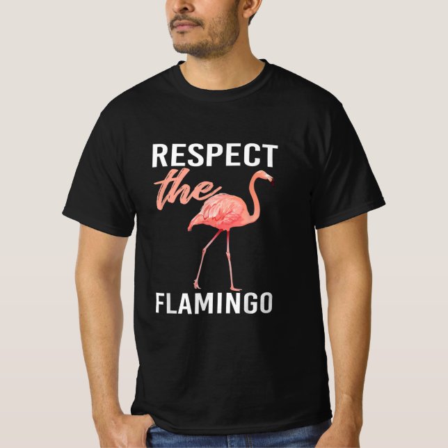 Camiseta Respeto Al Flamingo | Funny Flamingo Lover (Anverso)