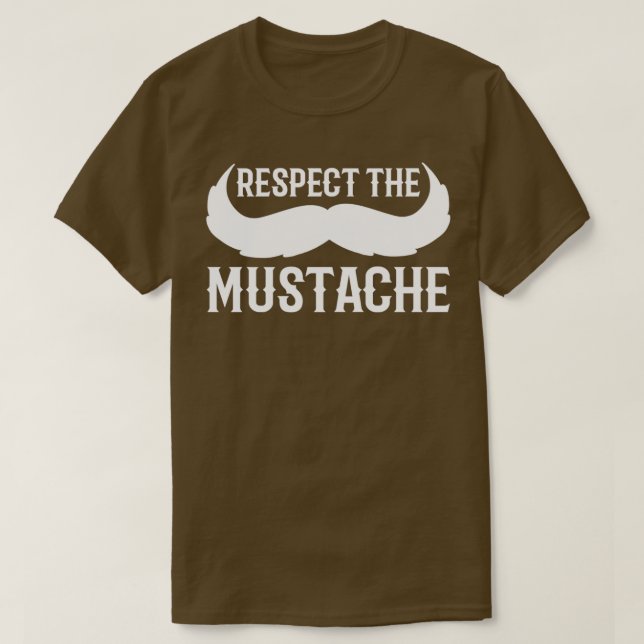Camiseta Respeto al regalo de Caballero Mustache (Diseño del anverso)