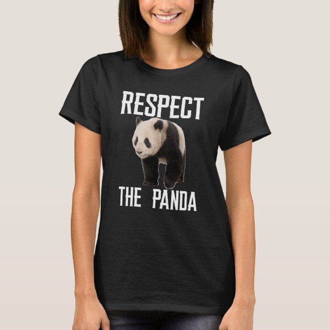Camiseta Respeto Al Zoológico Panda Zookeeper Para Panda (Anverso)