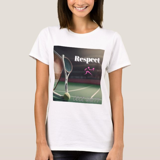Camiseta RESPETO Coco Gauff , tennispasión, tennisfanático, (Anverso)